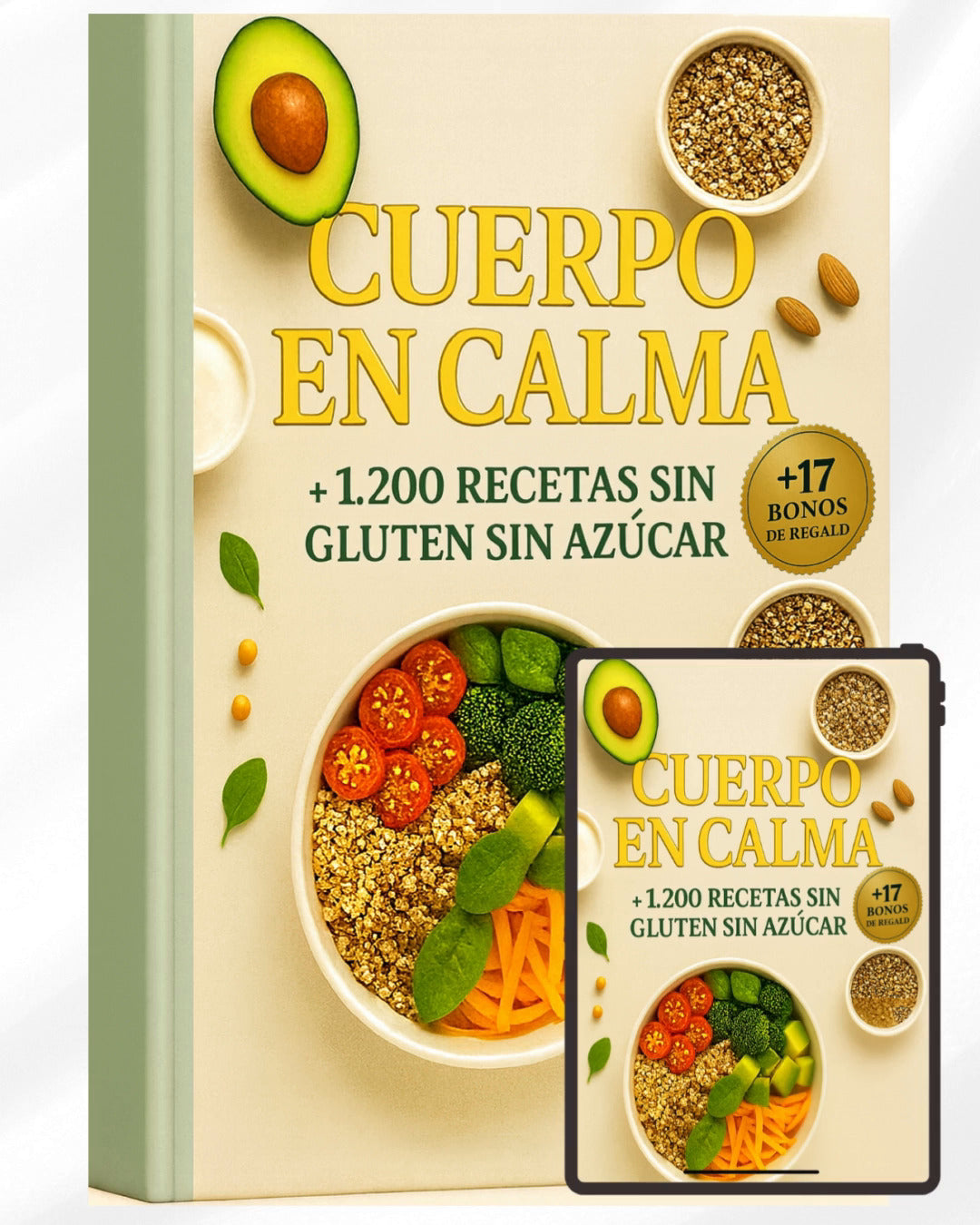 Cuerpo en Calma™ +1200 RECETAS + 17 BONOS DE REGALO